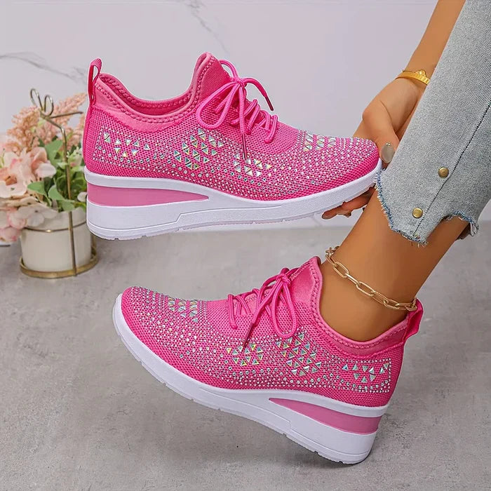 Giselle – Zapatillas ortopédicas con strass brillantes
