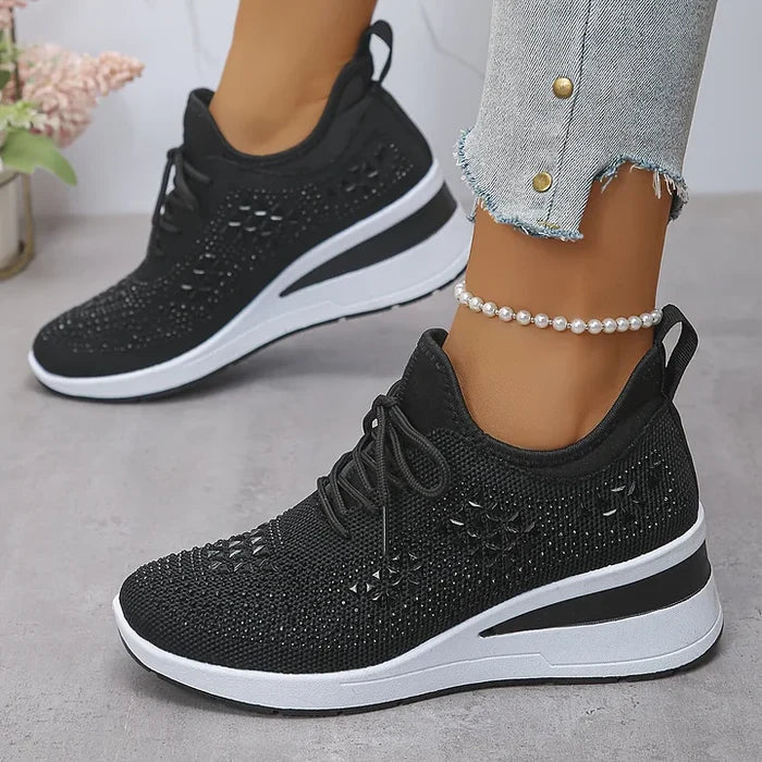 Giselle – Zapatillas ortopédicas con strass brillantes