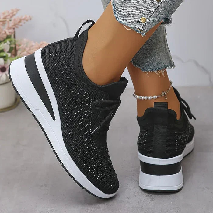 Giselle – Zapatillas ortopédicas con strass brillantes