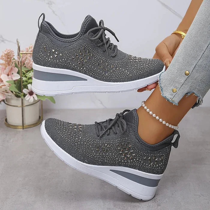 Giselle – Zapatillas ortopédicas con strass brillantes