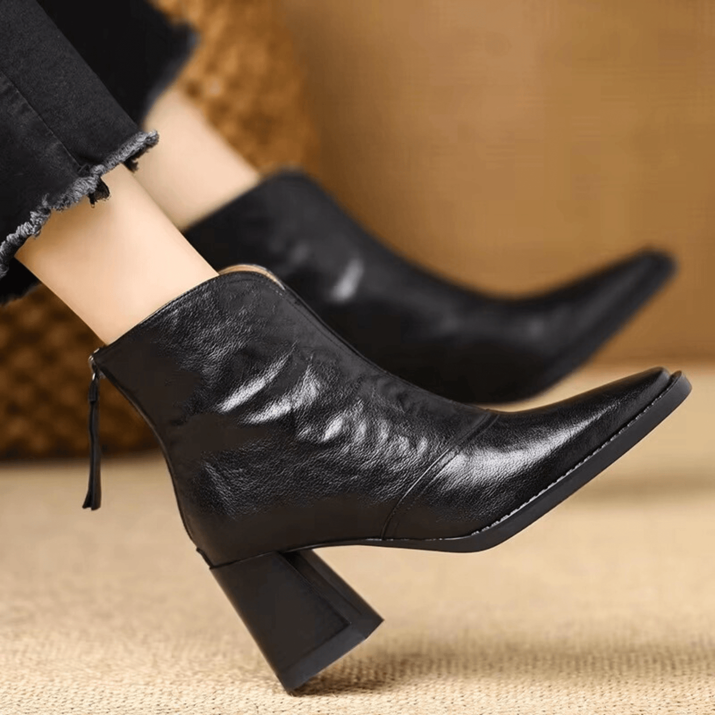 Marina | Botines de lujo con tacón medio