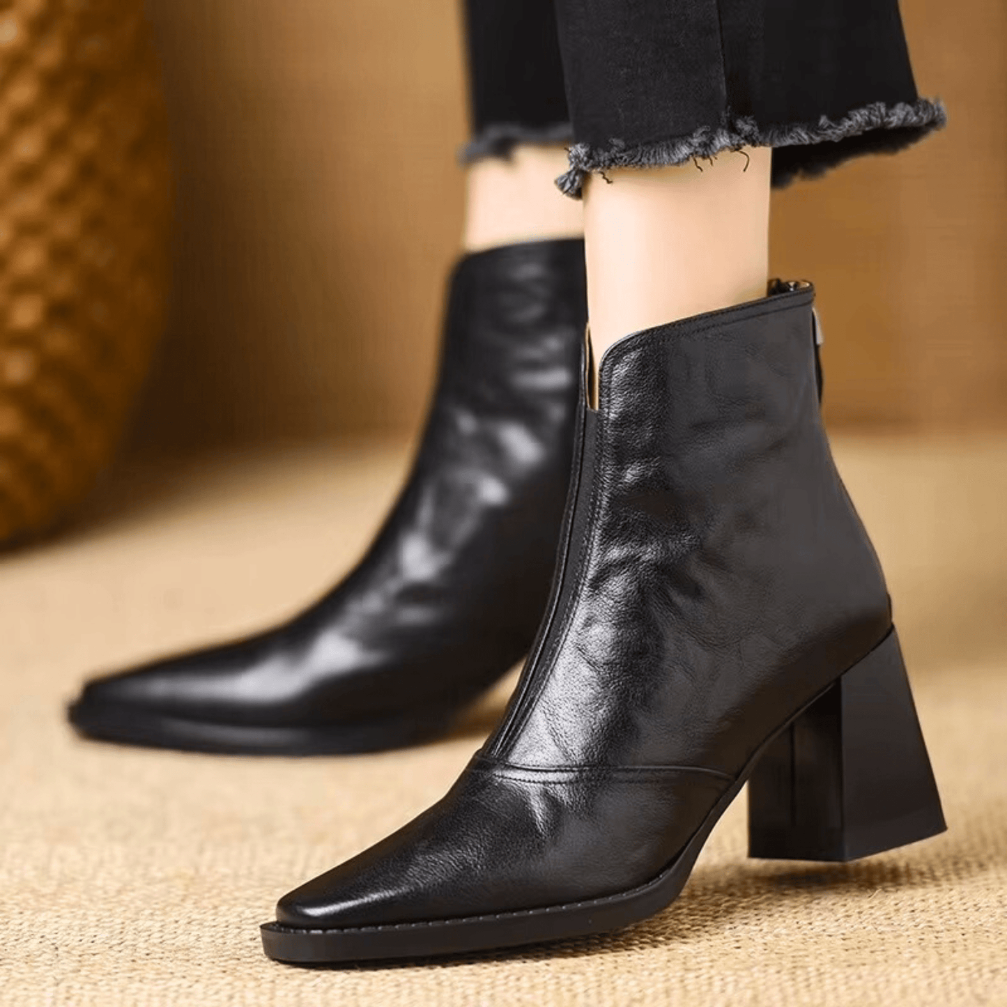 Marina | Botines de lujo con tacón medio