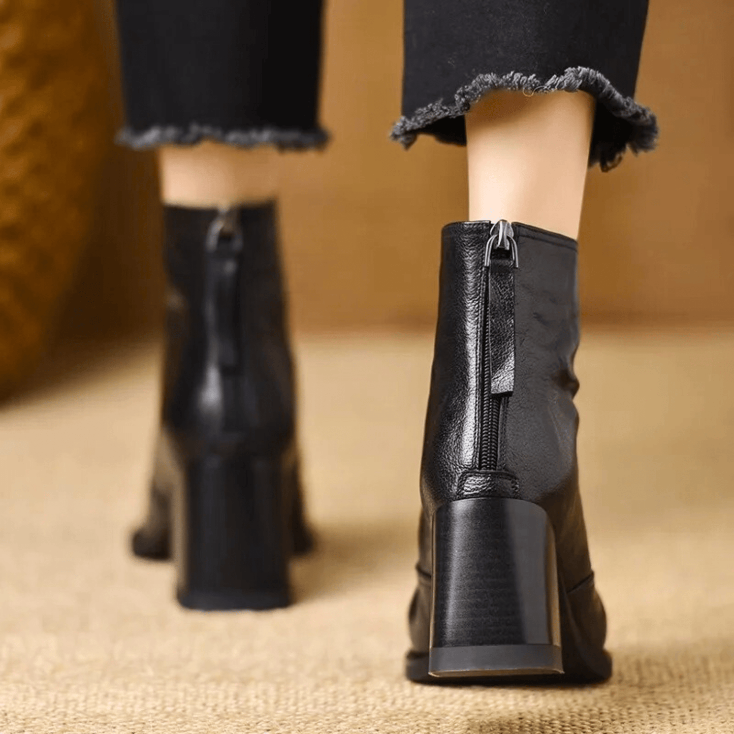 Marina | Botines de lujo con tacón medio