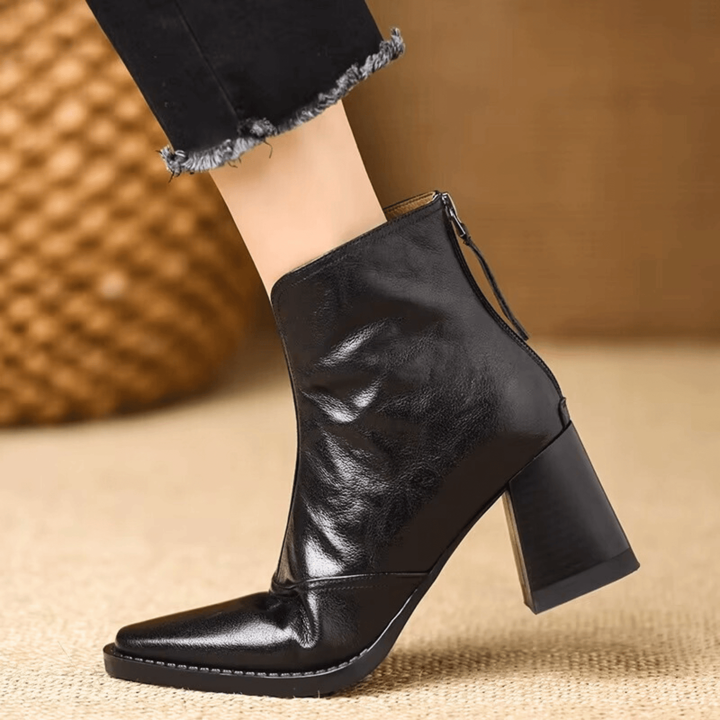 Marina | Botines de lujo con tacón medio