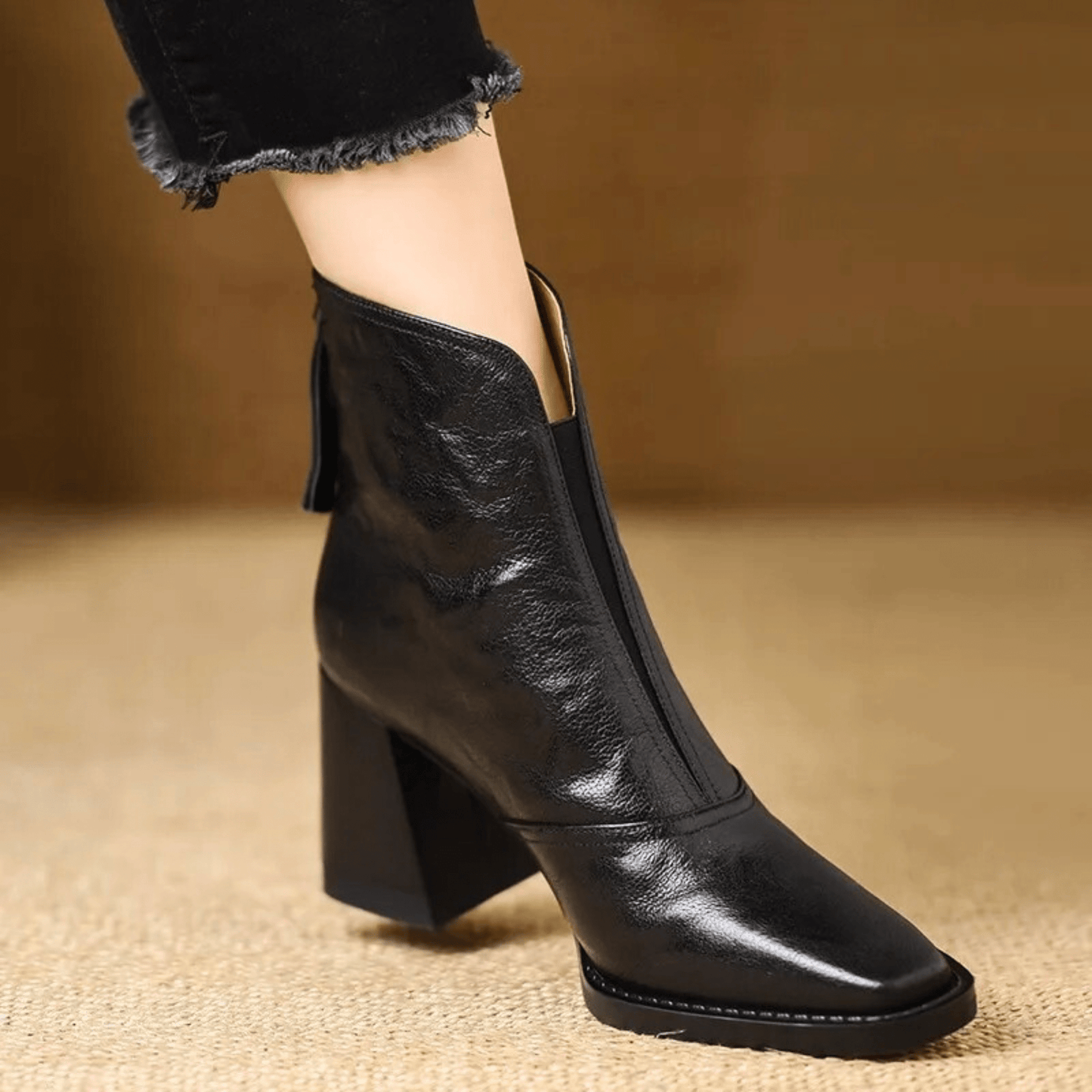Marina | Botines de lujo con tacón medio