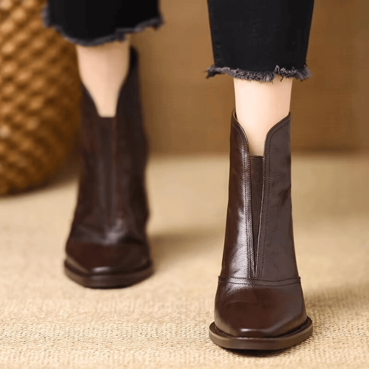 Marina | Botines de lujo con tacón medio