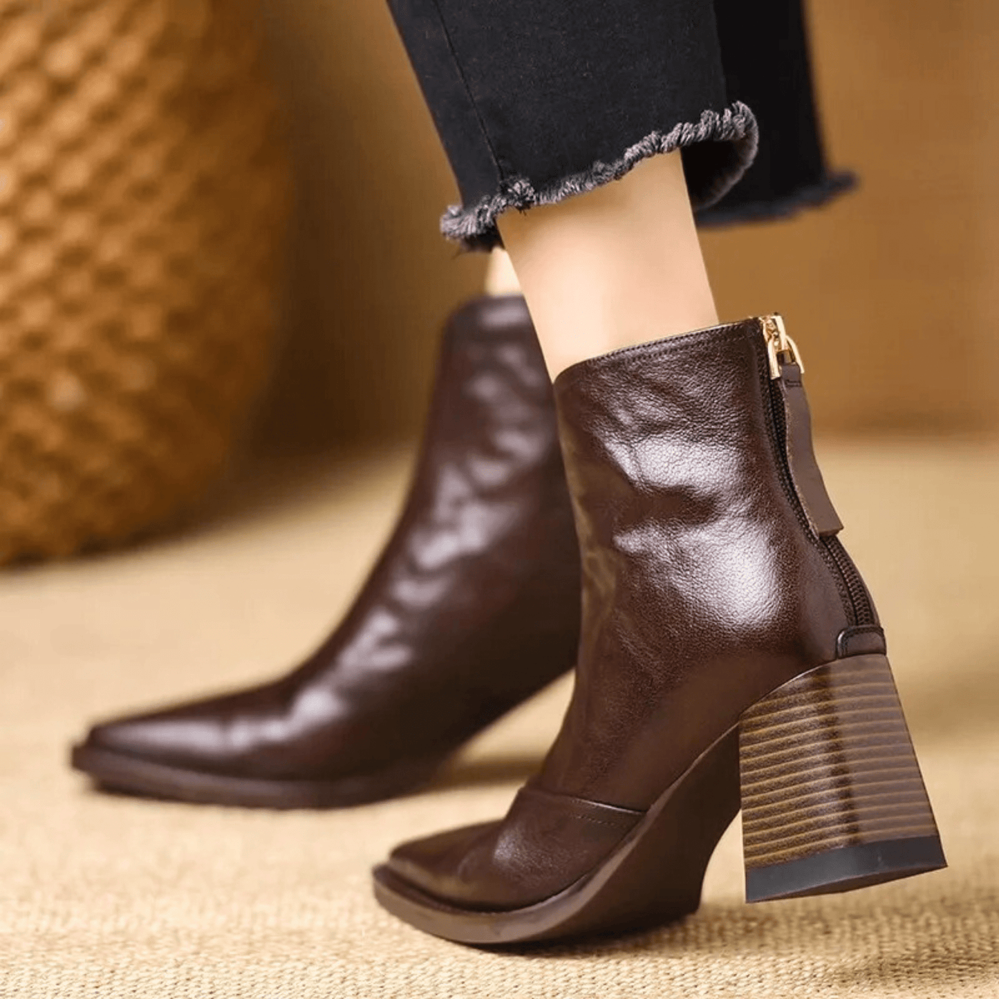 Marina | Botines de lujo con tacón medio