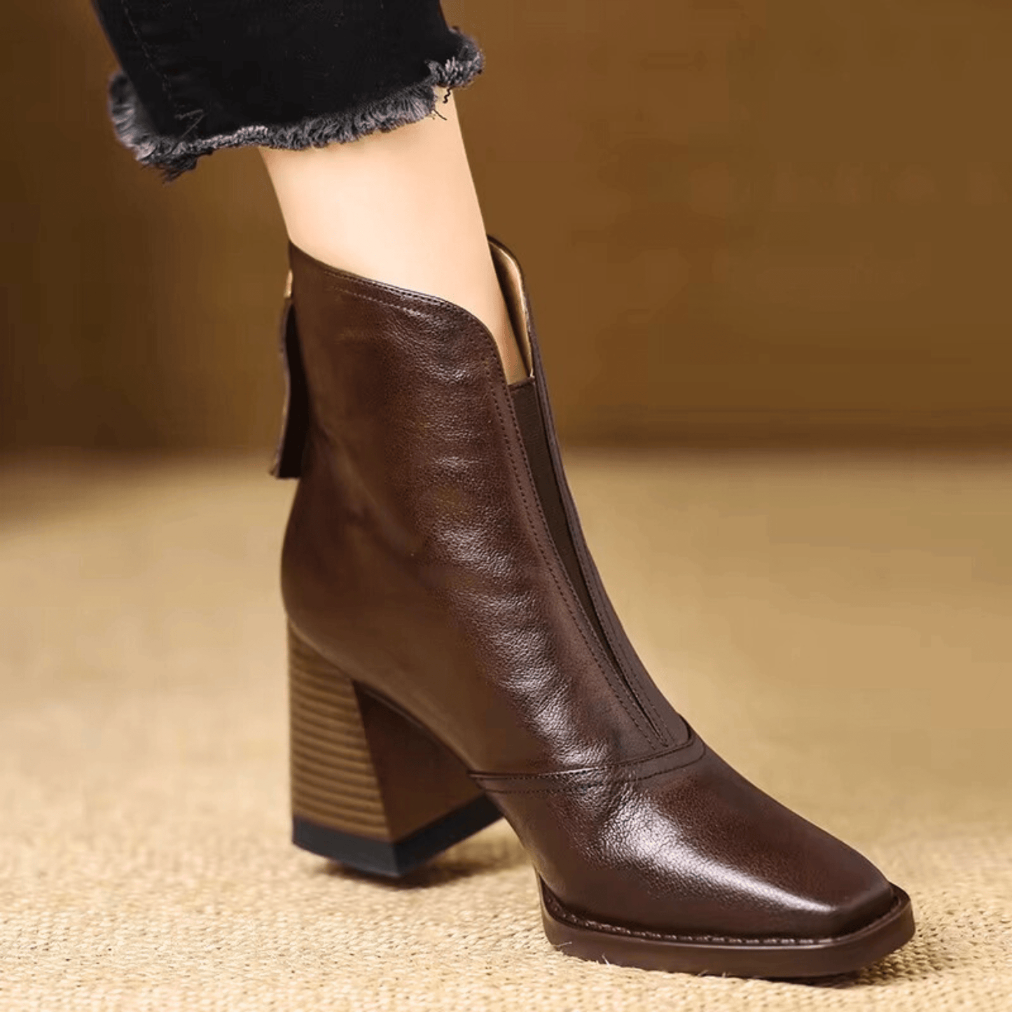 Marina | Botines de lujo con tacón medio