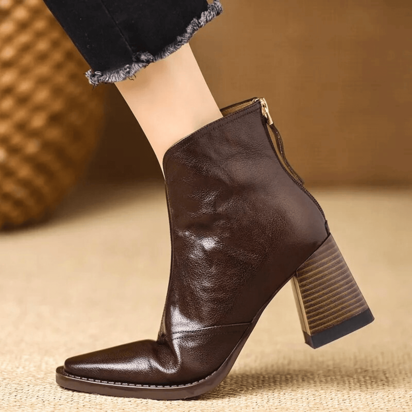 Marina | Botines de lujo con tacón medio